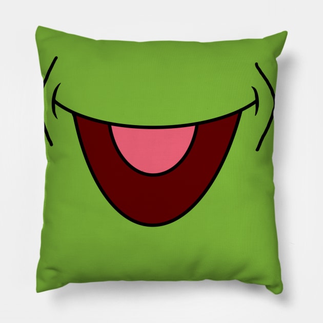 FACEmask Green Frog Pillow by TeeOurGuest