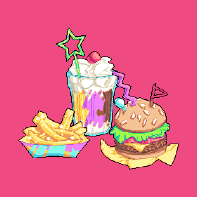 90s Fast Food by SugarySweetSprites