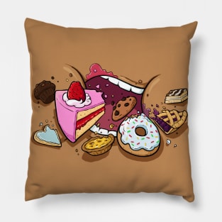 Bakery Glutton Facemask (medium skin) Pillow