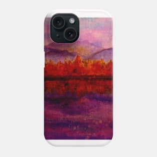 Landscape Neck Gator Pink Mountains Forest Fall Reflections Phone Case
