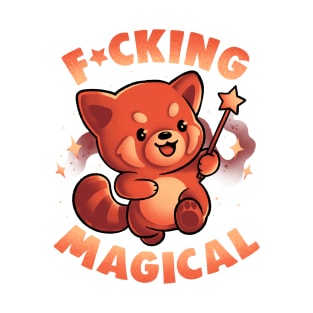 Red Panda Magic - Funny Cute Wizard Red Panda Gift T-Shirt