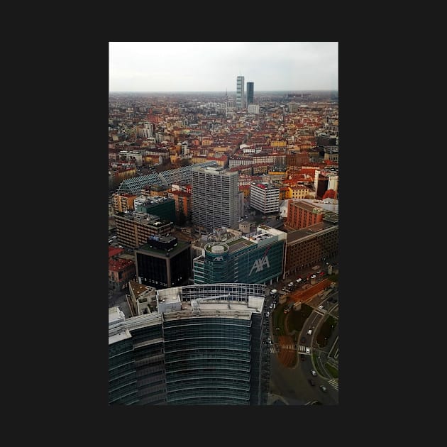 Aerial View of Central Milan by IgorPozdnyakov