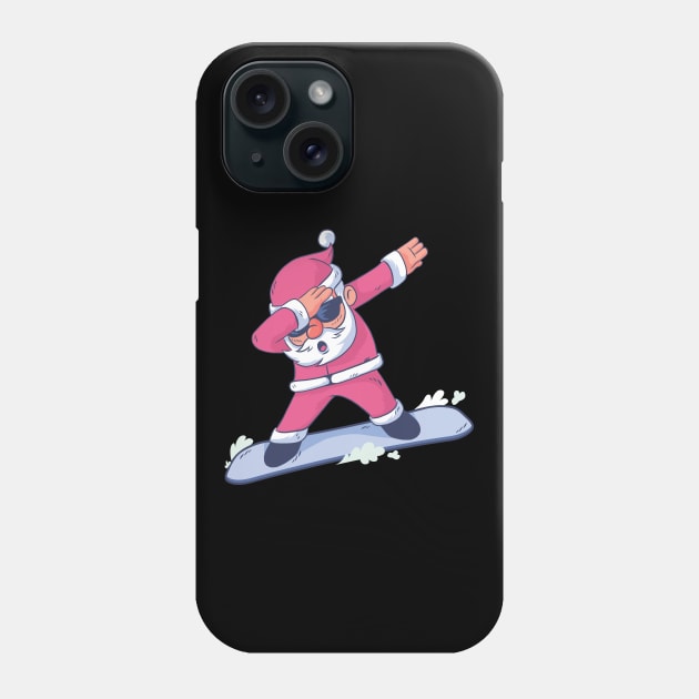 SNOWBOARD SANTA DAB Phone Case by Bombastik