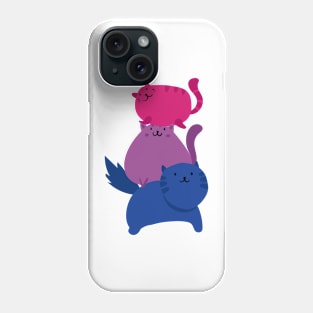 LGBTQ Cat Kawaii Progressive Pride Bisexual Flag Phone Case