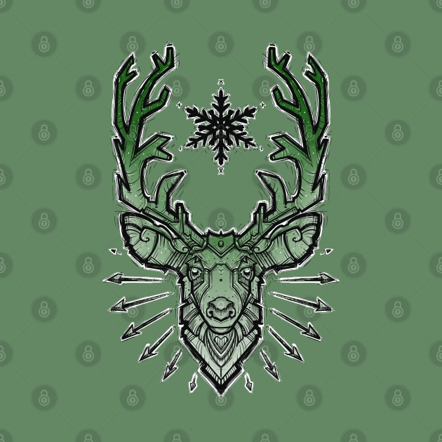 green deer by weilertsen