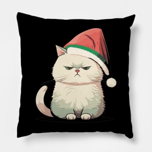 Cute Ugly Christmas Cat Gift Funny Cat Christmas Pillow