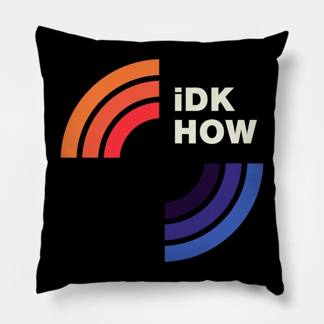 iDKHOW 1981 [DARK] Pillow by Iguana Tees