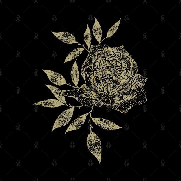 Gold Rose by P7 illustrations 