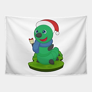 Caterpillar Christmas Package Tapestry