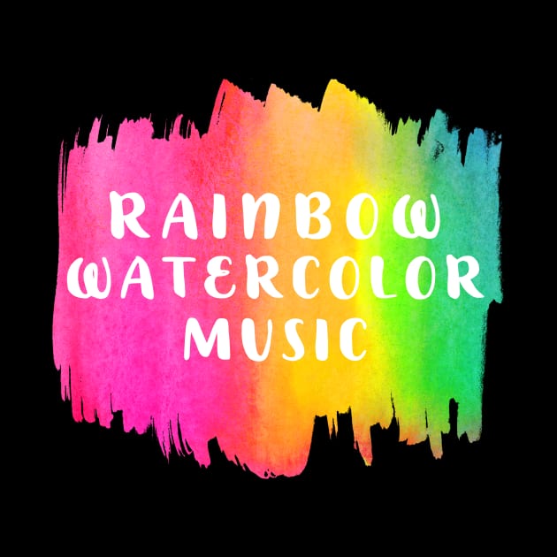 Rainbow Watercolor Music Notes Multipack Funny by BangsaenTH