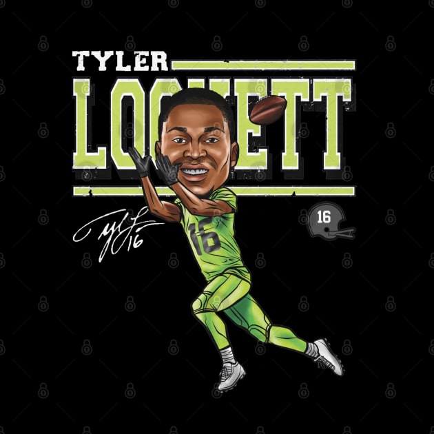 Tyler Lockett Seattle Cartoon by Buya_Hamkac