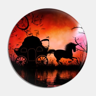 Drive in the night by carriage Pin