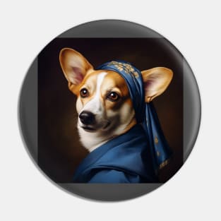 Corg with the Perky Ears Pin