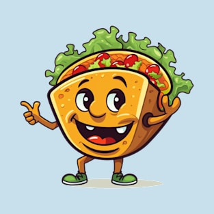 kawaii Taco cehees T-Shirt cute potatofood funny T-Shirt