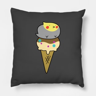 Cockatiel Icecream Cone Pillow