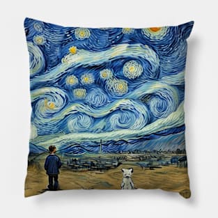 Starry Night Style Pillow