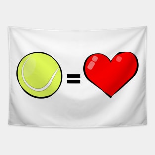 Tennis Is Love Tapestry