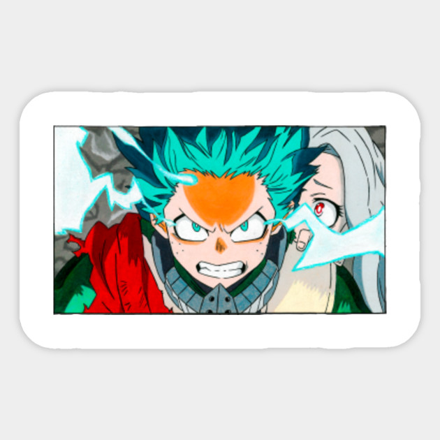 One For All Full Cowl 100 Midoriya Sticker Teepublic