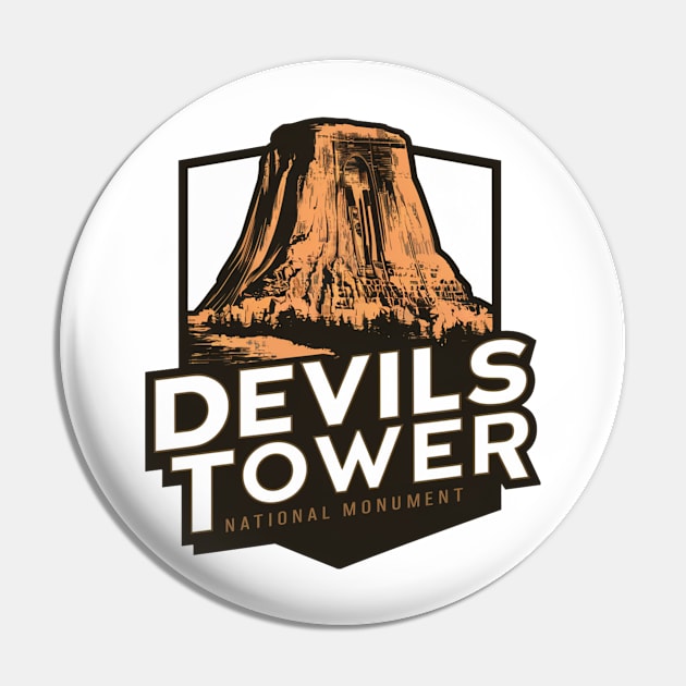 Devils Tower National Monument Pin by Perspektiva