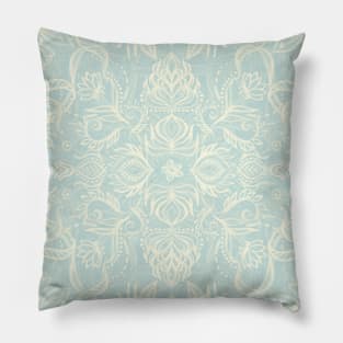 Pale Jade Tattoo - a pattern Pillow