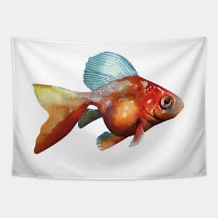 Goldfish Swim Together Tapestry