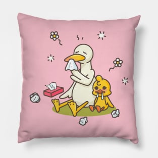 holiday with mommy duck Pillow