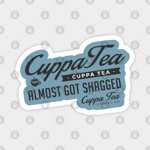 Cuppa Tea Slanted Magnet by BrashBerry Studio