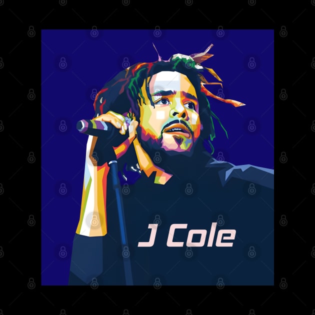 WPAP J Cole pop art by Art engineer