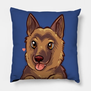 Pocket Cute German Shepherd Alsatian Dog Pillow