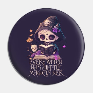 magical witch Pin