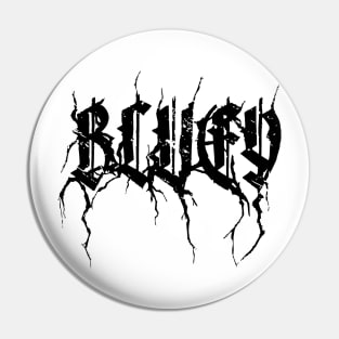 BLUEY DEATH METAL Pin