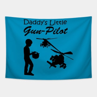 Gun Pilot - Boy Daddy's Little Gun Pilot Tapestry