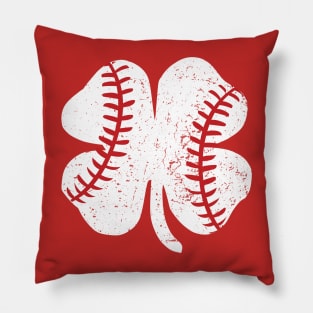 Baseball St Patrick's Day Shamrock Gift Tee Pillow