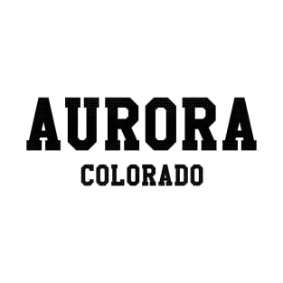 Aurora, Colorado - CO Sports Text T-Shirt