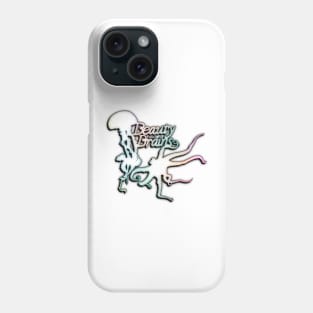 Beauty and Brains, Octopus and Jellyfish Duo, Pastel Rainbow, Bold Graphic Design Phone Case