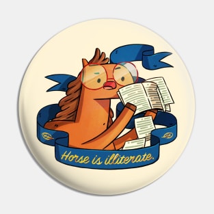 Illiterate Horse Pin