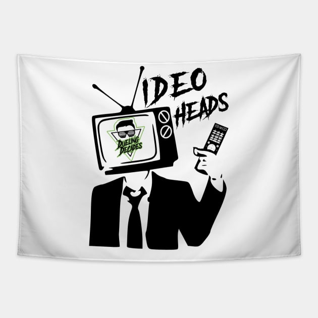 Dueling Decades - Video Heads - Green Tapestry by duelingdecades