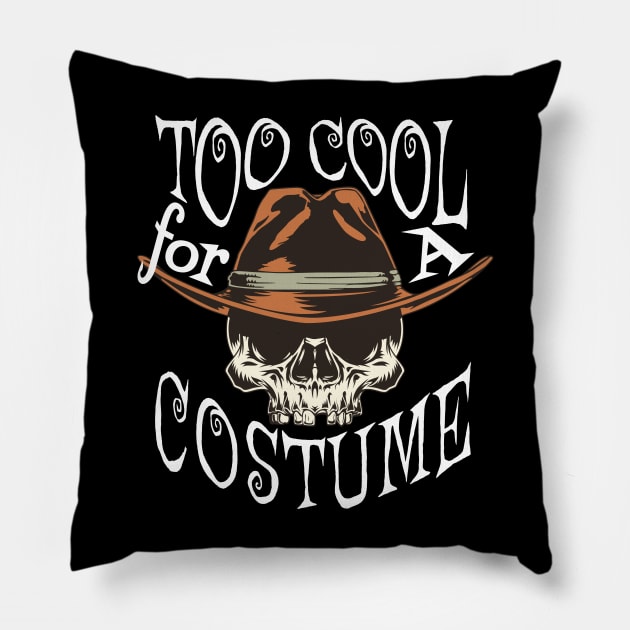 Funny Skull Costume Tshirt Pillow by Mey Designs