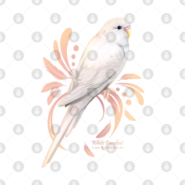 White Parakeet by Sylvanmistart