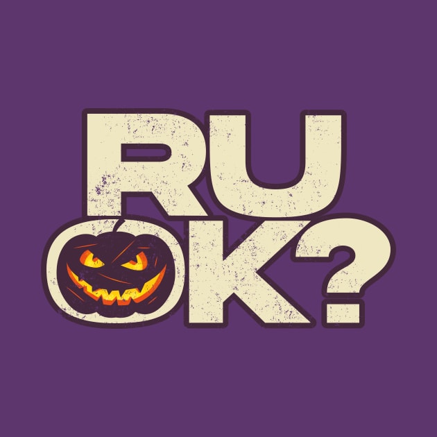 R U OK Halloween Pumpkin by Bubsart78