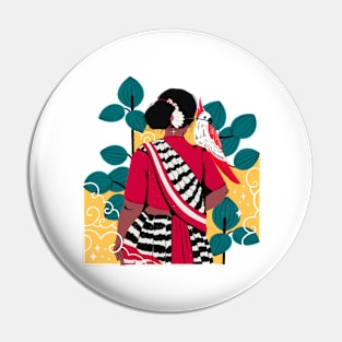 Rural Indian Woman Pin