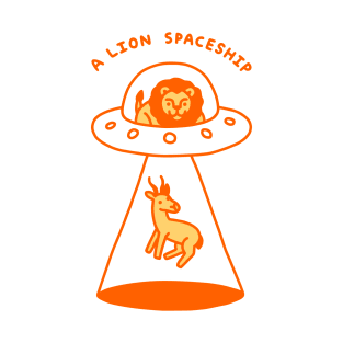 A Lion Spaceship T-Shirt
