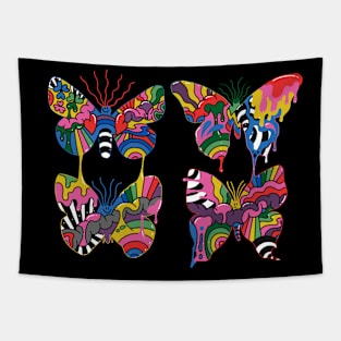 Crazy Patterned Butterflies Tapestry