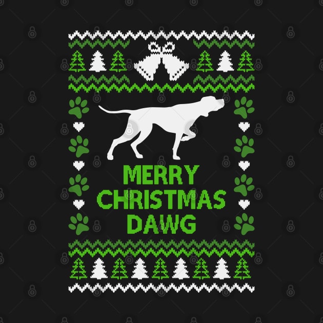 Merry Christmas Dawg Ugly Sweater Dog Shirt by Hobbybox