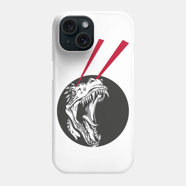 Laser dinosaur Phone Case by monkeywizzzard