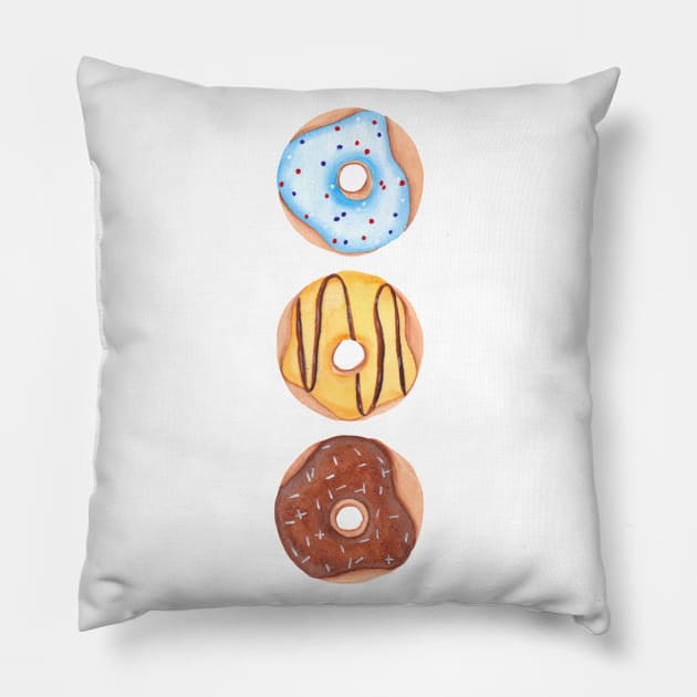 Donuts Pillow by RosanneCreates