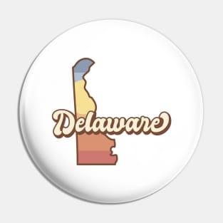 Delaware Retro Pin