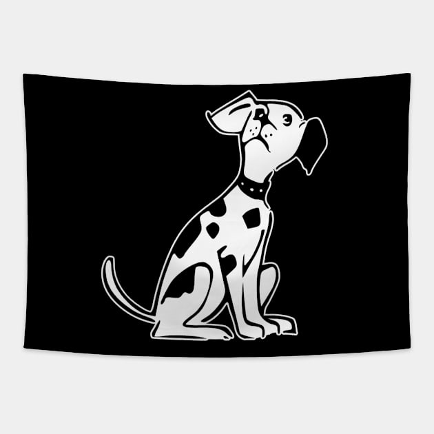 Dalmatian Dog Illustration Tapestry by Wilcox PhotoArt