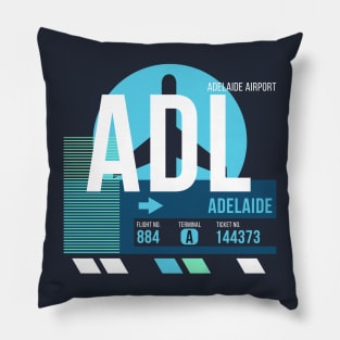 Adelaide (ADL) Airport // Sunset Baggage Tag Pillow