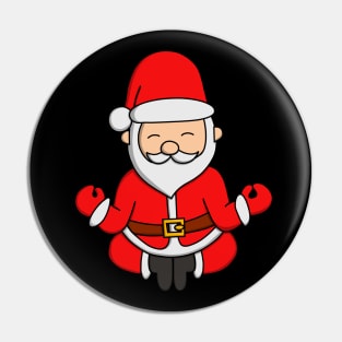 Santa Meditate Pin